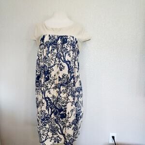 Mordenmiss Blue Floral Paisley Laggenlook Maxi Dress